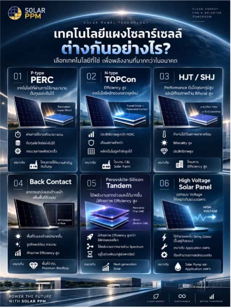 เทคโนโลยีแผงโซล่าเซลล์